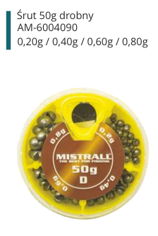 OLOVO U KUTIJICI 50G SITNO 0,2-0,8G MISTRALL