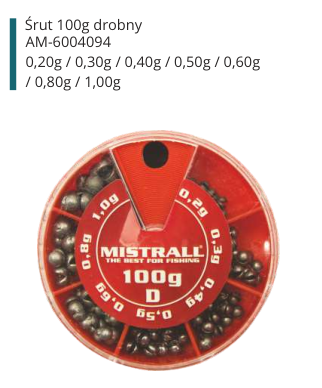 OLOVO U KUTIJICI 100G SITNO 0,2-1,0G MISTRALL