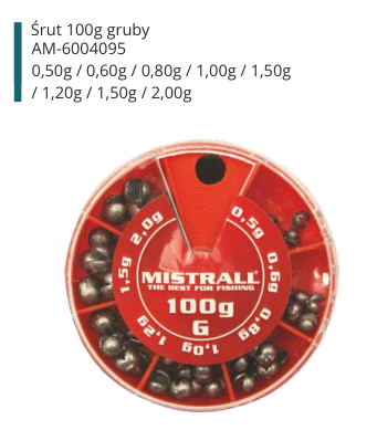 OLOVO U KUTIJICI 100G KRUPNO 0,5-2,0G MISTRALL