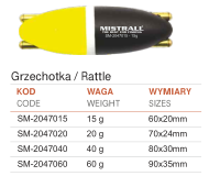 PLOVAK 570CF 40G CRNO ŽUTI ZVEČKA MISTRALL
